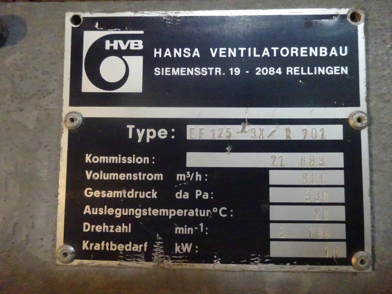  Blower 800 m3/h (470.9 CFM) Carbon Steel For Sale - IPP# 204170