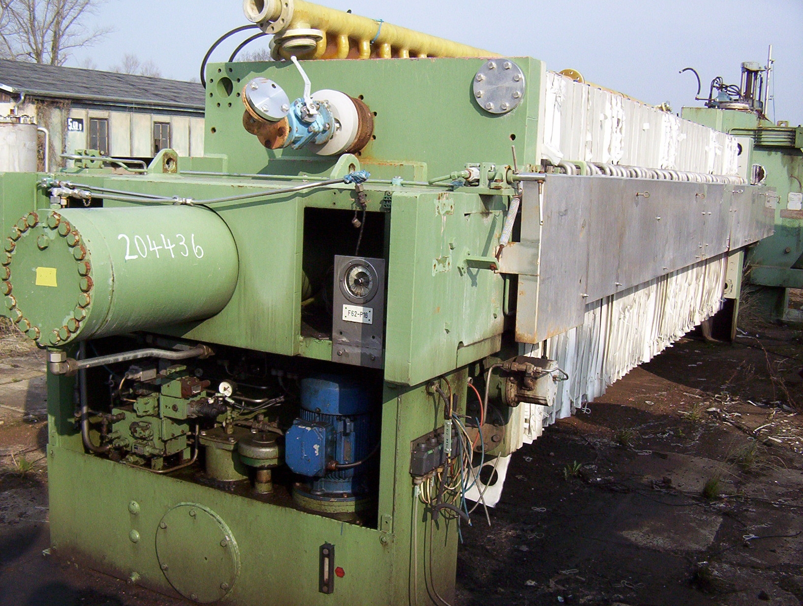 Filter Press, 197 Sq.Ft Filtration Area, Manufactured by Von Roll - IPP# 204436