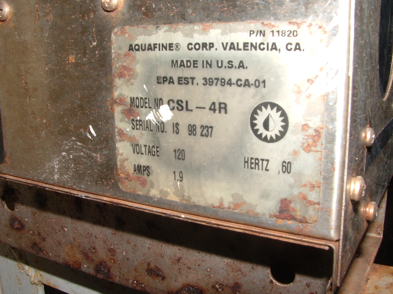   Water Treatment 11,356 L/h (50 GPM) Stainless Steel 316L For Sale - IPP# 206606