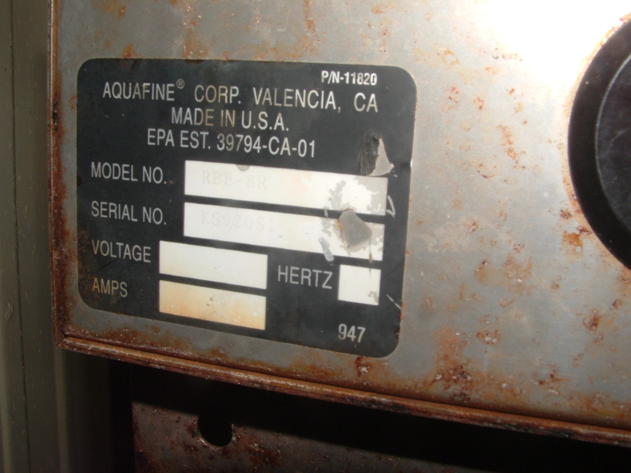   Water Treatment 11,356 L/h (50 GPM) Stainless Steel 316L For Sale - IPP# 206606