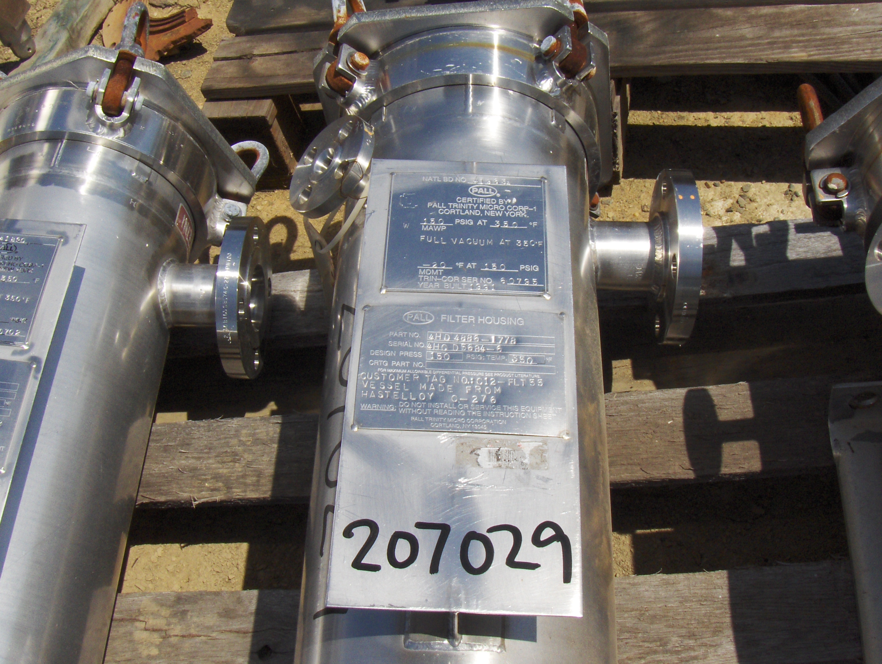  Cartridge And Candle Filter 0.93 m² (10 ft²) Hastelloy - C276 For Sale - IPP# 207029