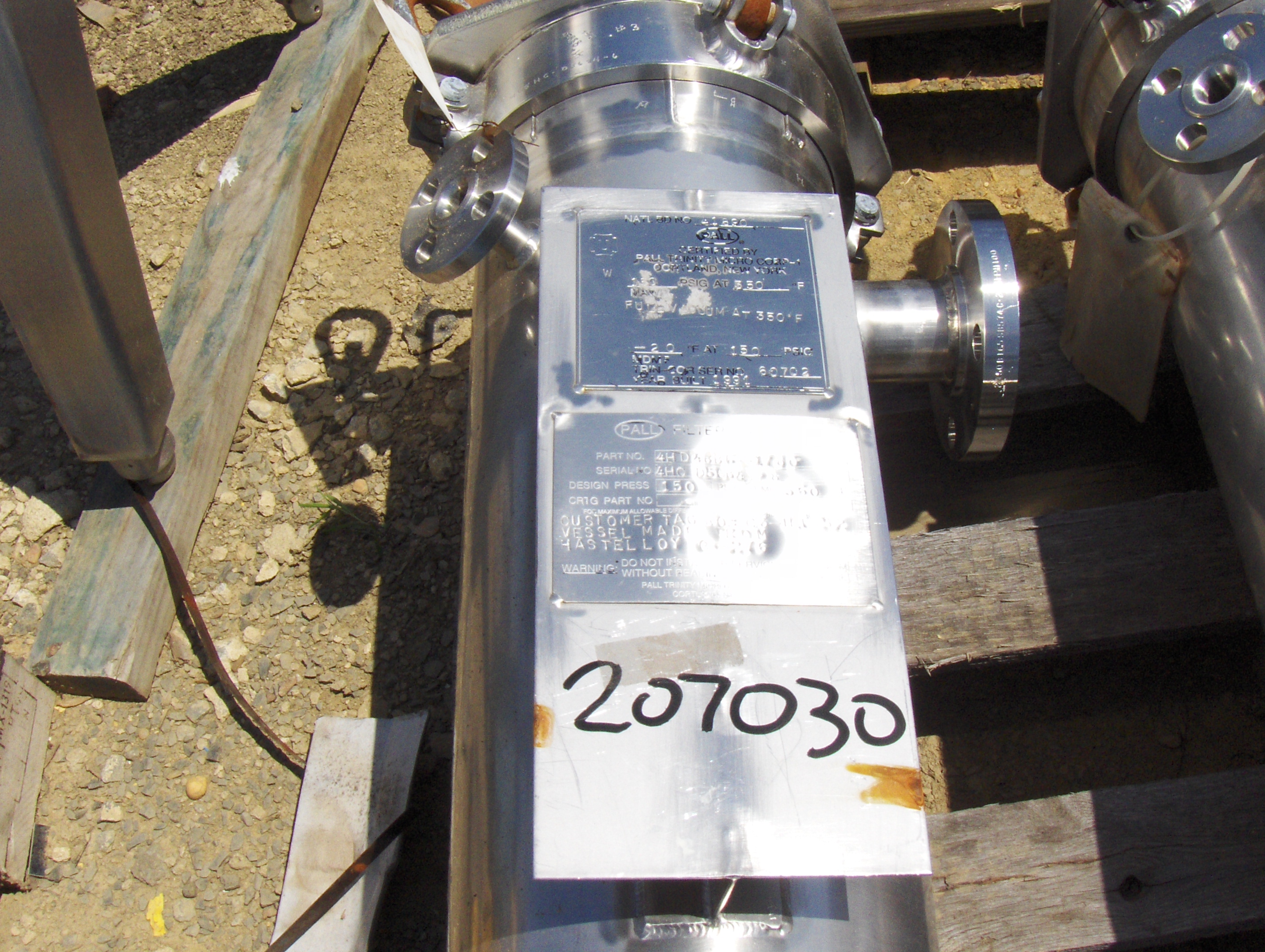  Cartridge And Candle Filter 0.93 m² (10 ft²) Hastelloy - C276 For Sale - IPP# 207030