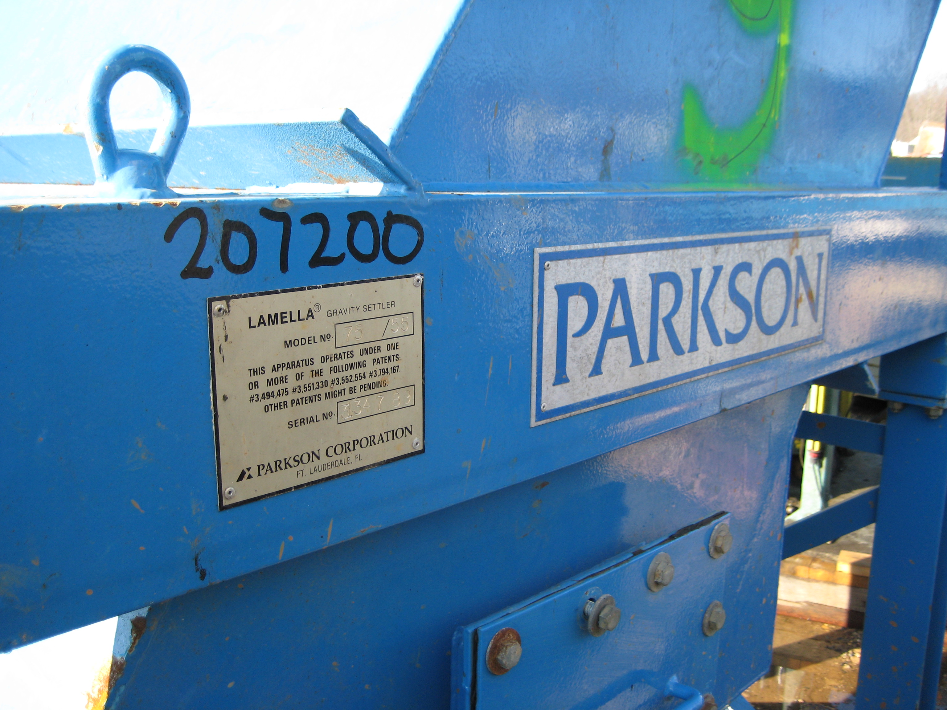 Clarifier Parkson Lamella 75/55 - IPP# 207200