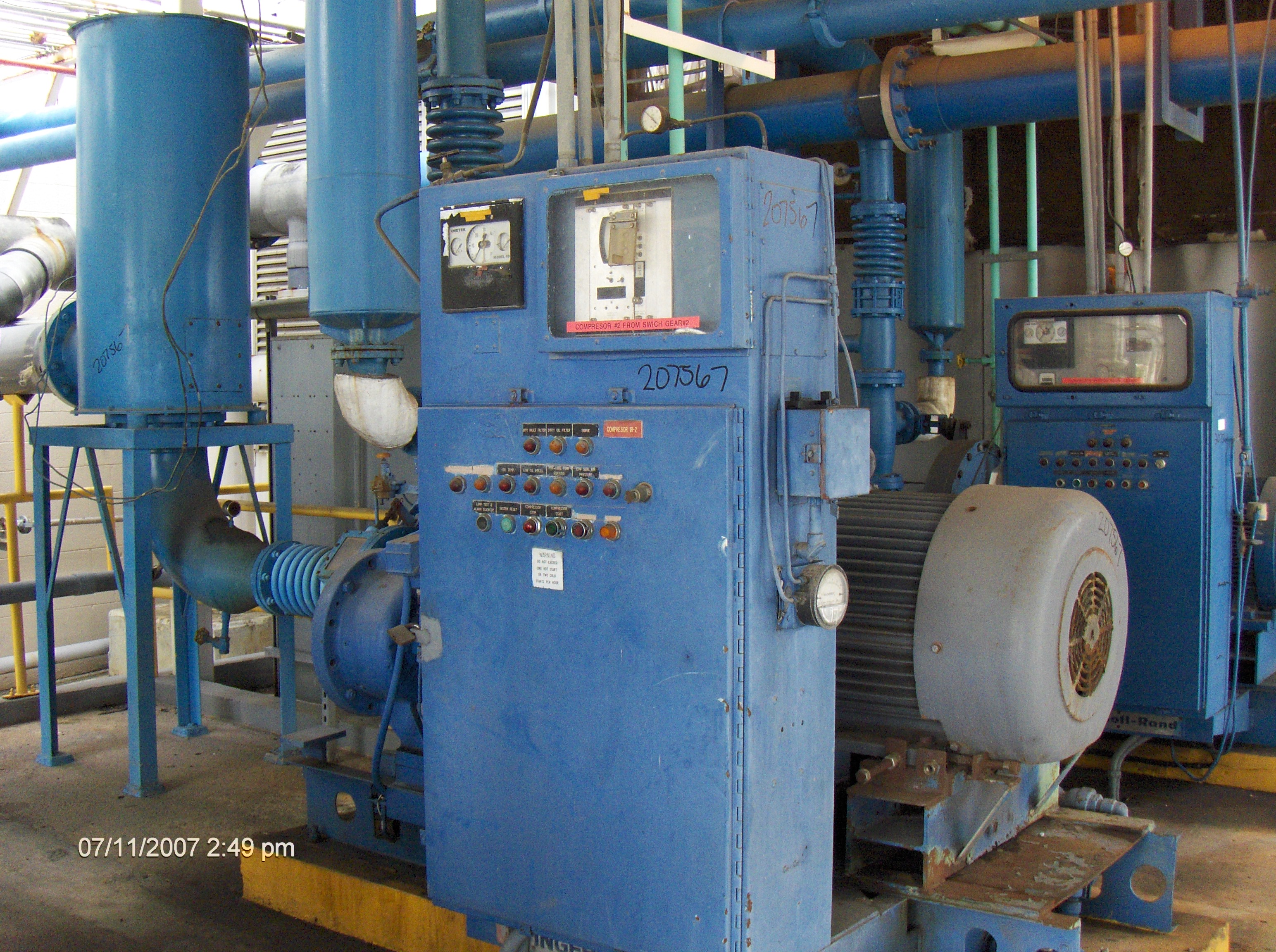 Centrifugal Compressor 3,653 m3/h (2,150 CFM)  For Sale - IPP# 207567