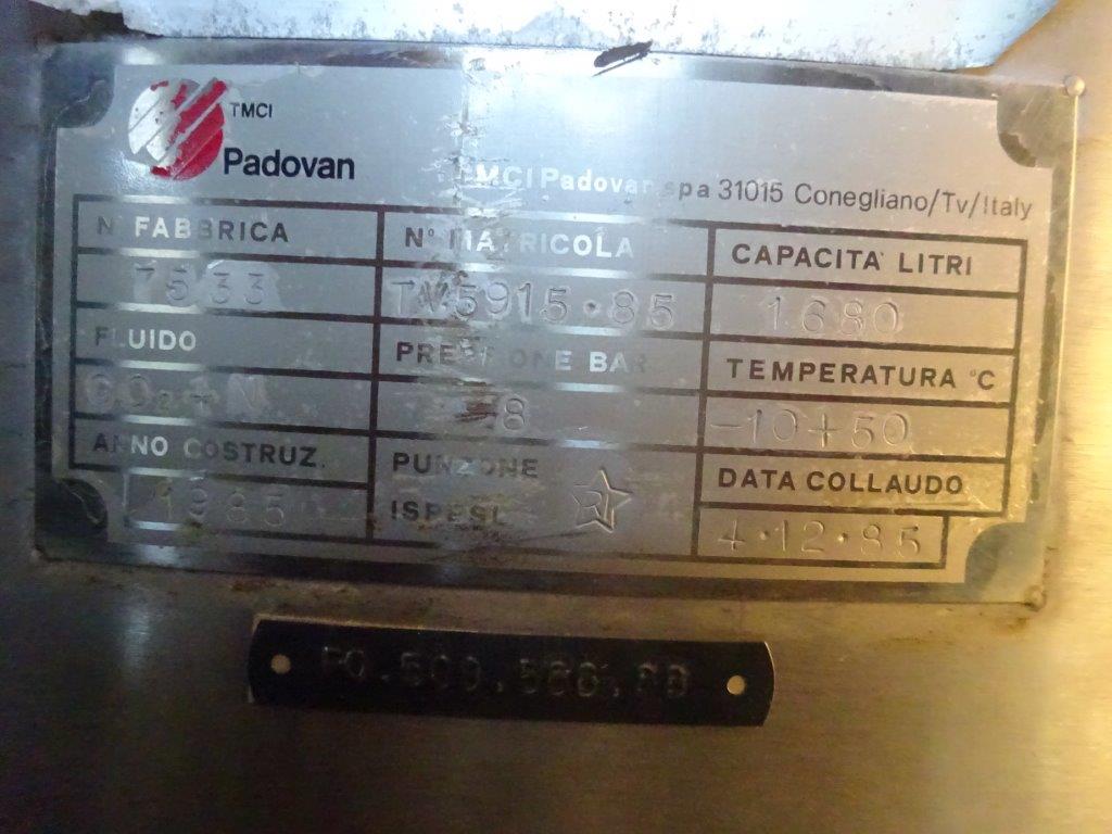  Pressure Leaf Filter 15 m² (161.5 ft²) Stainless Steel 304 For Sale - IPP# 207989