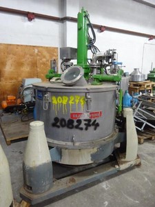  Auto Discharge-Bottom Centrifuge-Basket 1,000 mm (39.4 in) Stainless Steel 316 For Sale - IPP# 208274