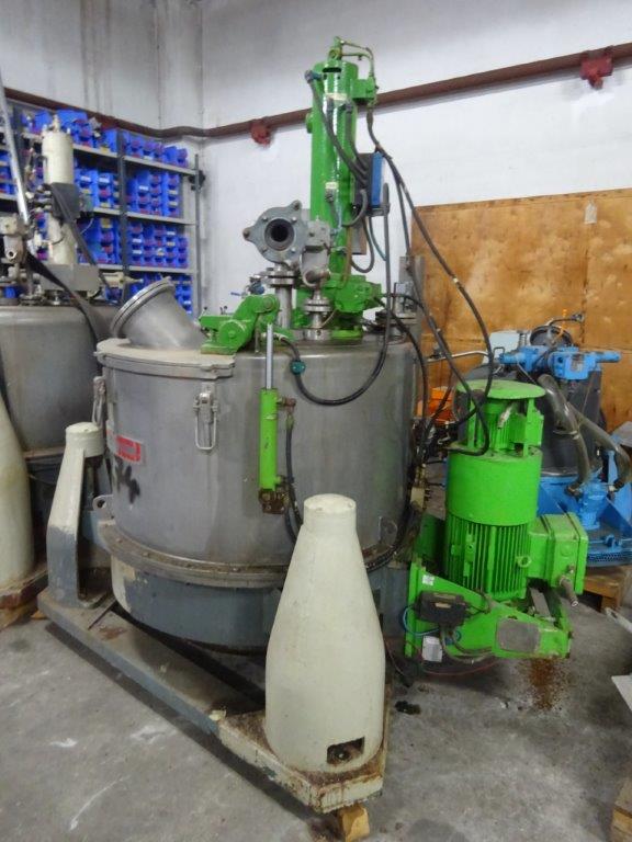  Auto Discharge-Bottom Centrifuge-Basket 1,000 mm (39.4 in) Stainless Steel 316 For Sale - IPP# 208274