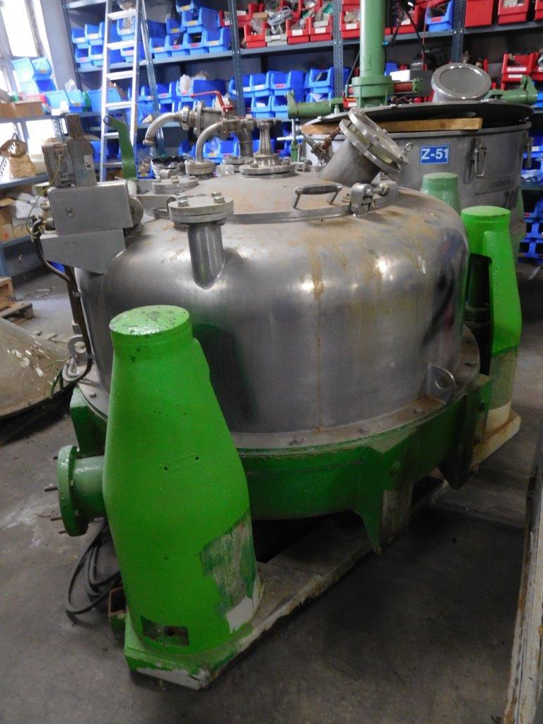  Auto Discharge-Bottom Centrifuge-Basket 1,250 mm (49.2 in) Stainless Steel Other For Sale - IPP# 208213