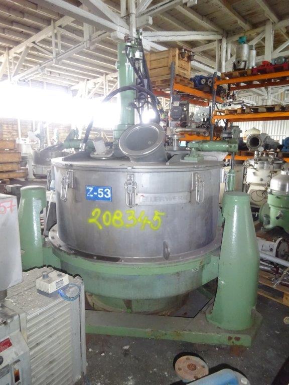  Auto Discharge-Bottom Centrifuge-Basket 1,250 mm (49.2 in) Stainless Steel Austenitic For Sale - IPP# 208345