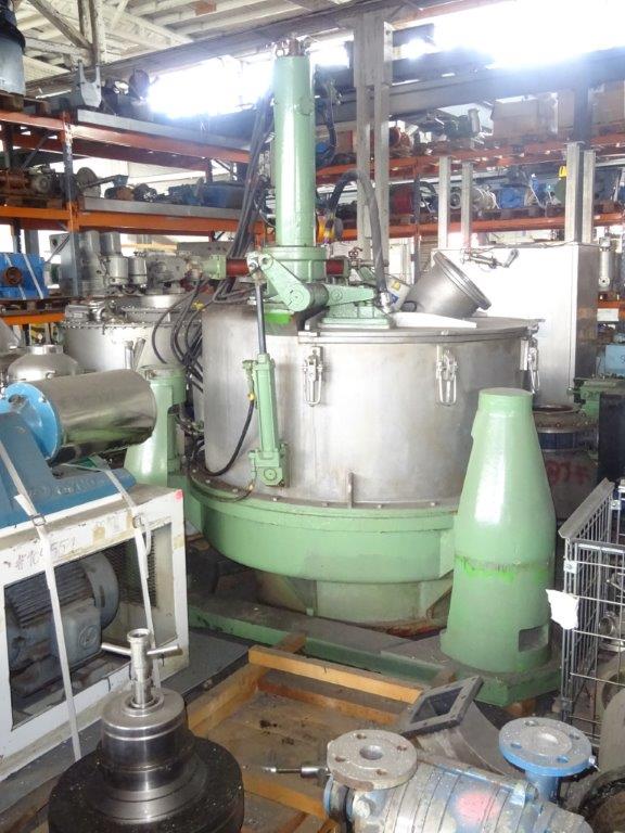  Auto Discharge-Bottom Centrifuge-Basket 1,250 mm (49.2 in) Stainless Steel Austenitic For Sale - IPP# 208345