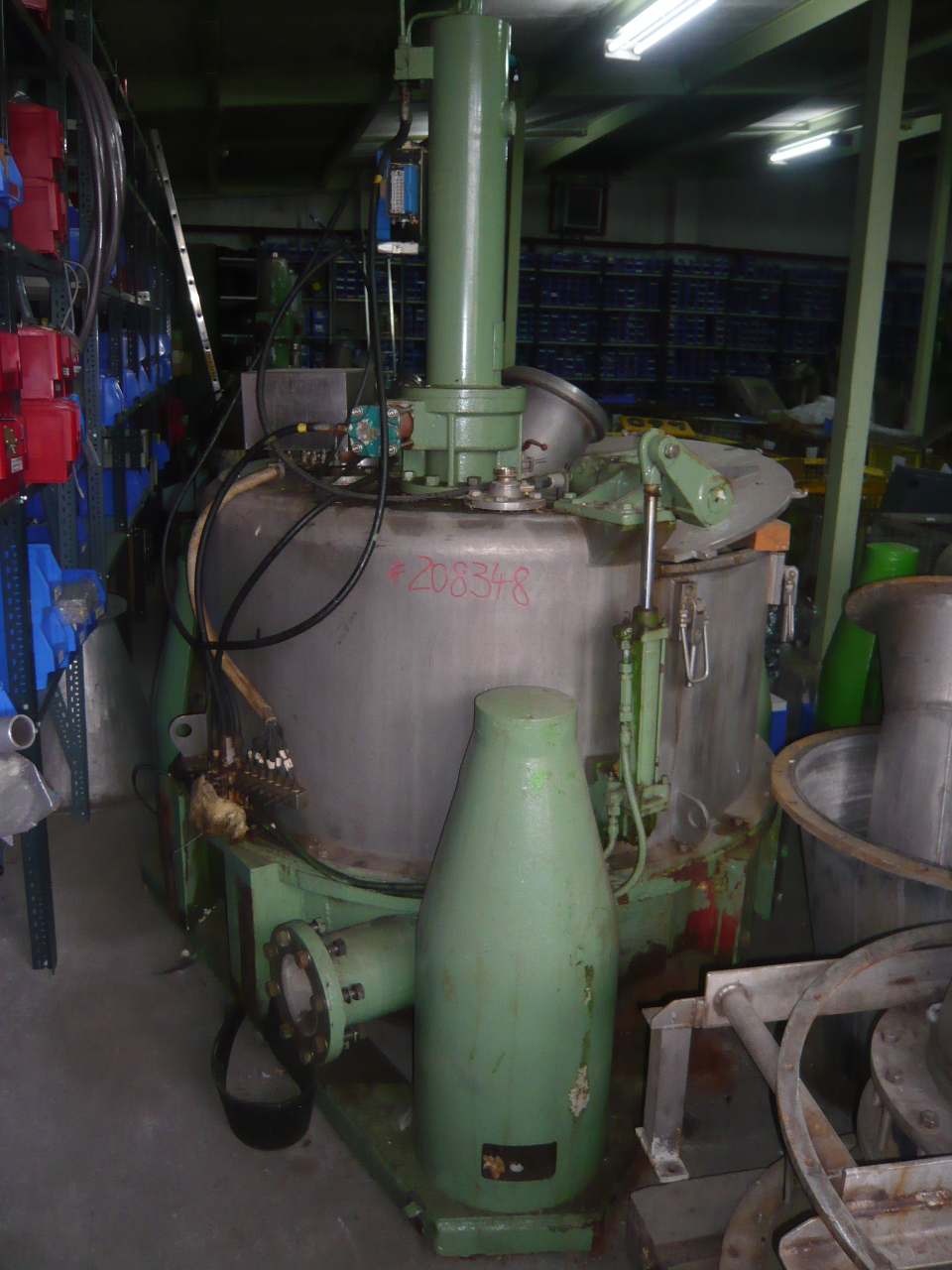  Auto Discharge-Bottom Centrifuge-Basket 1,250 mm (49.2 in) Stainless Steel Austenitic For Sale - IPP# 208348