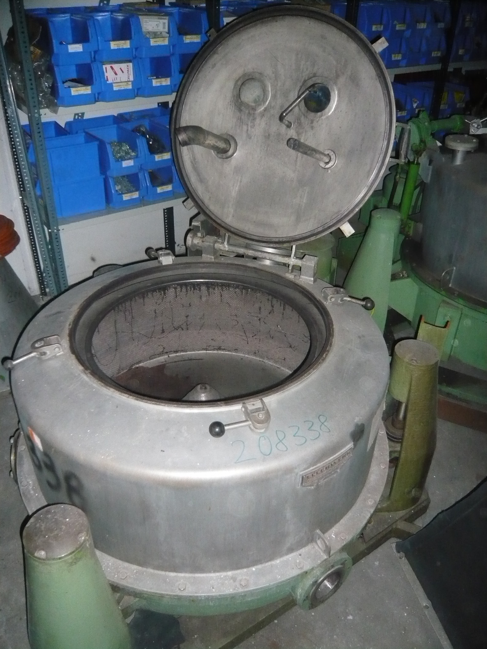  Manual Discharge-Top Centrifuge-Basket 1,000 mm (39.4 in) Stainless Steel Austenitic For Sale - IPP# 208338