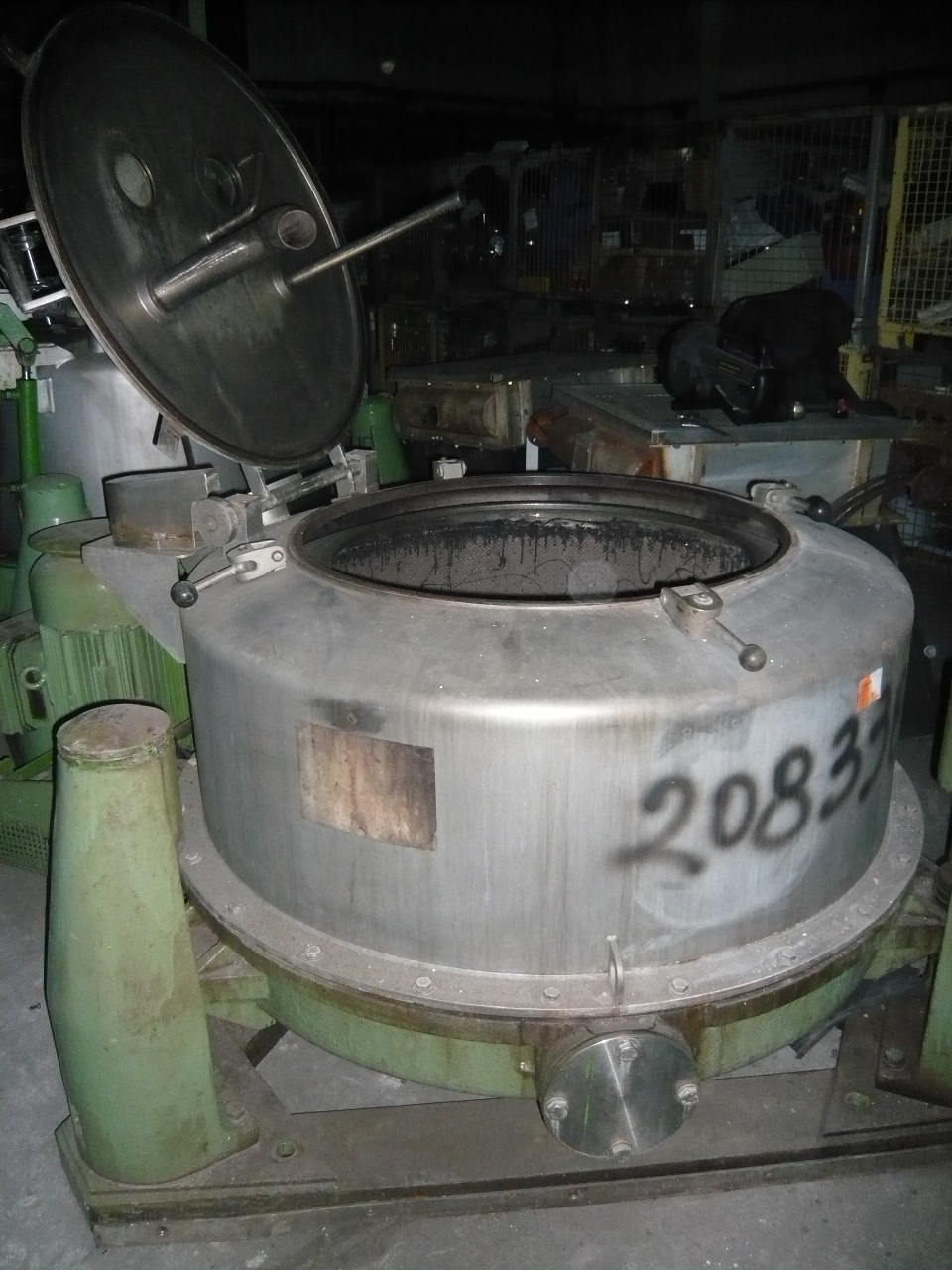  Manual Discharge-Top Centrifuge-Basket 1,000 mm (39.4 in) Stainless Steel Austenitic For Sale - IPP# 208338