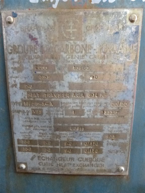 Graphite Block Heat Exchanger - IPP# 208472