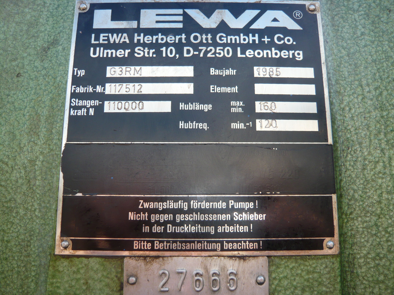  Reciprocating Pump 100 m3/h (440.3 GPM) Stainless Steel Austenitic For Sale - IPP# 208417