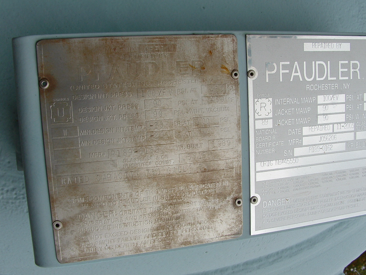 Glasslined Pfaudler RA Batch Type Body Only Reactor - IPP# 209321