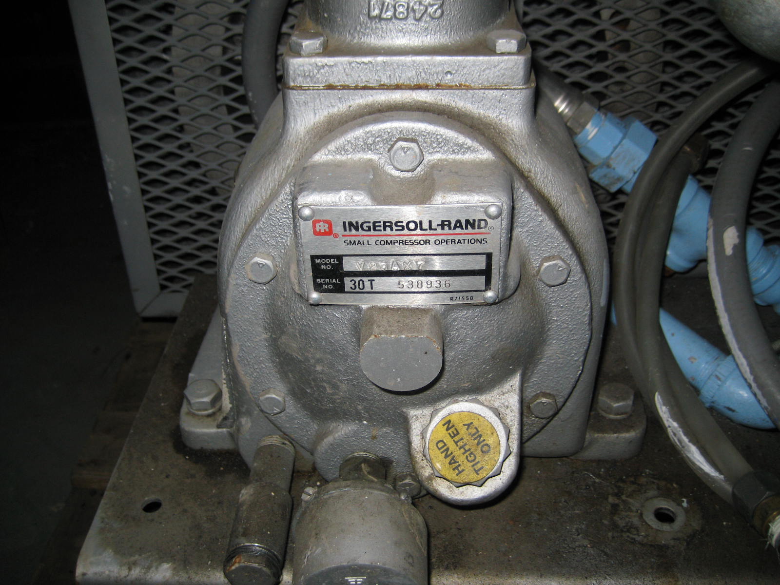 Carbon Steel Ingersoll Rand V23AX7 Reciprocating Compressor - IPP# 209730