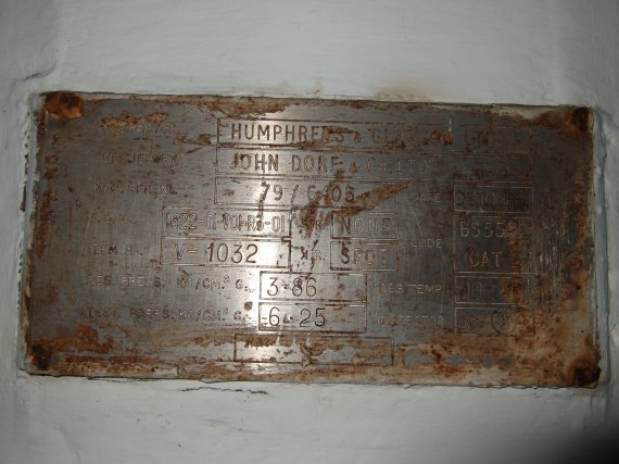 Stainless Steel 304 John Dore & Co Ltd  Tank - IPP# 209920