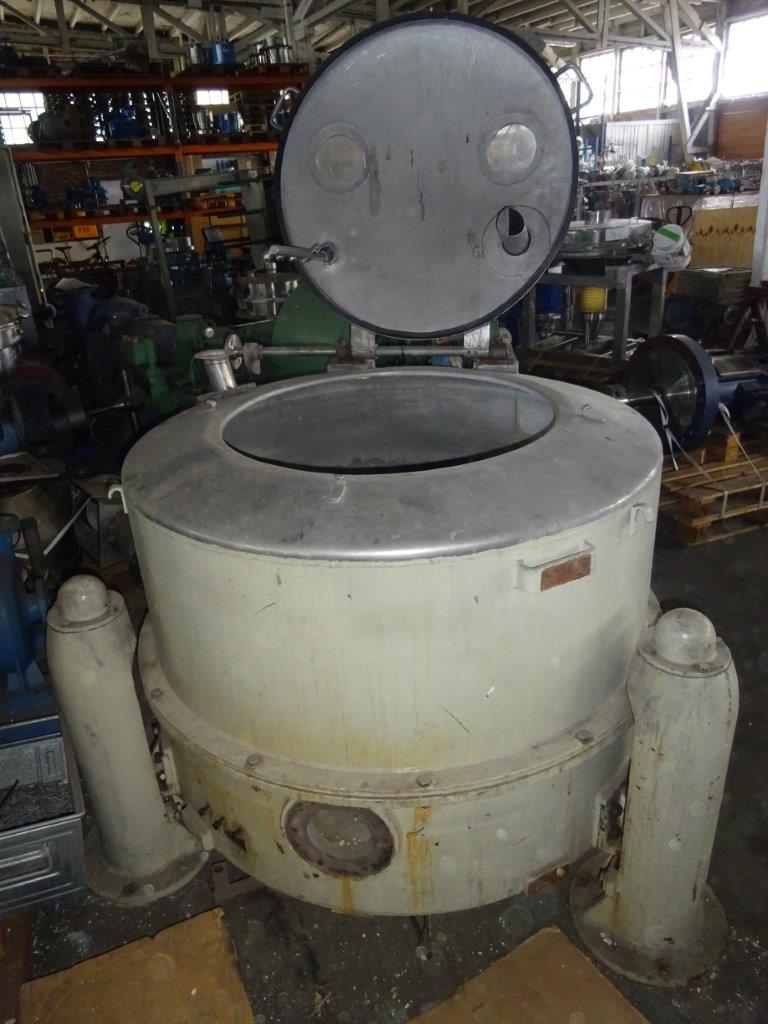  Manual Discharge-Top Centrifuge-Basket 1,200 mm (47.2 in) Stainless Steel 316 For Sale - IPP# 200902