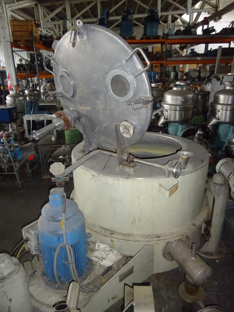  Manual Discharge-Top Centrifuge-Basket 1,200 mm (47.2 in) Stainless Steel 316 For Sale - IPP# 200902