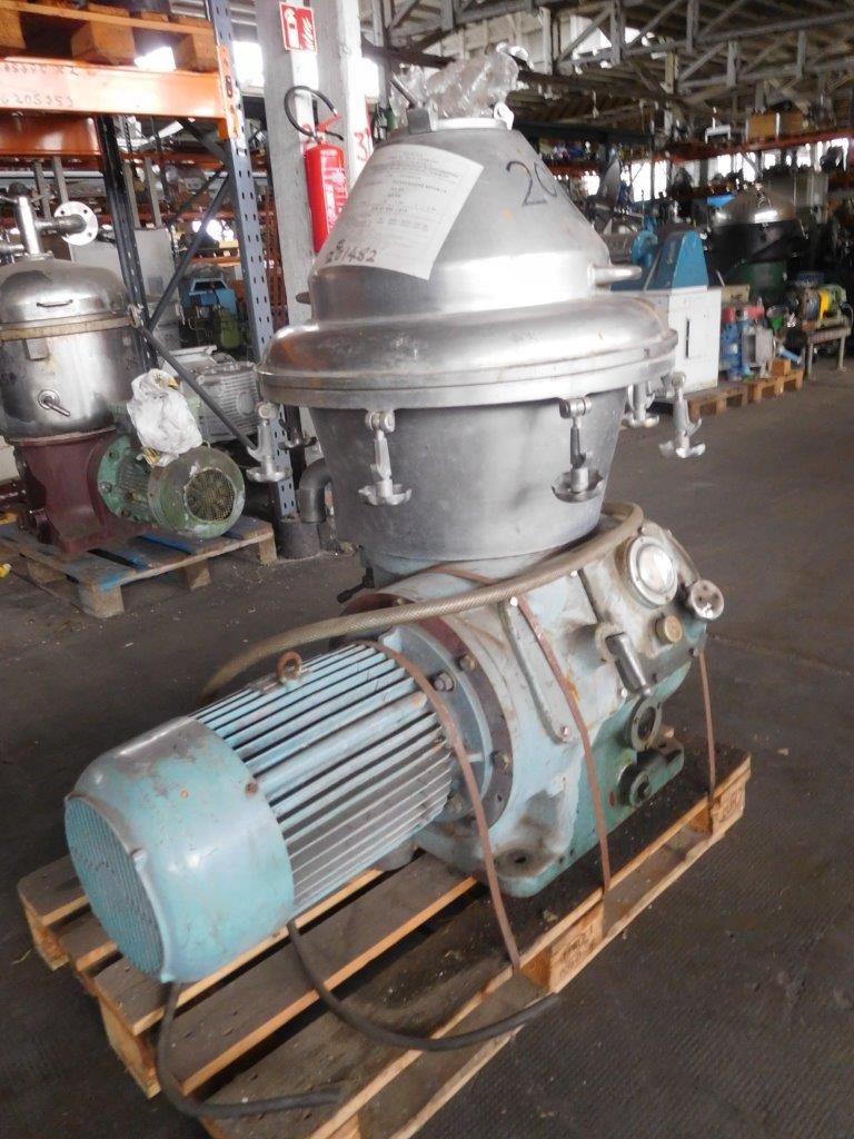   Centrifuge-Disc Bowl 15 kW (20.1 HP) Stainless Steel Other For Sale - IPP# 201482