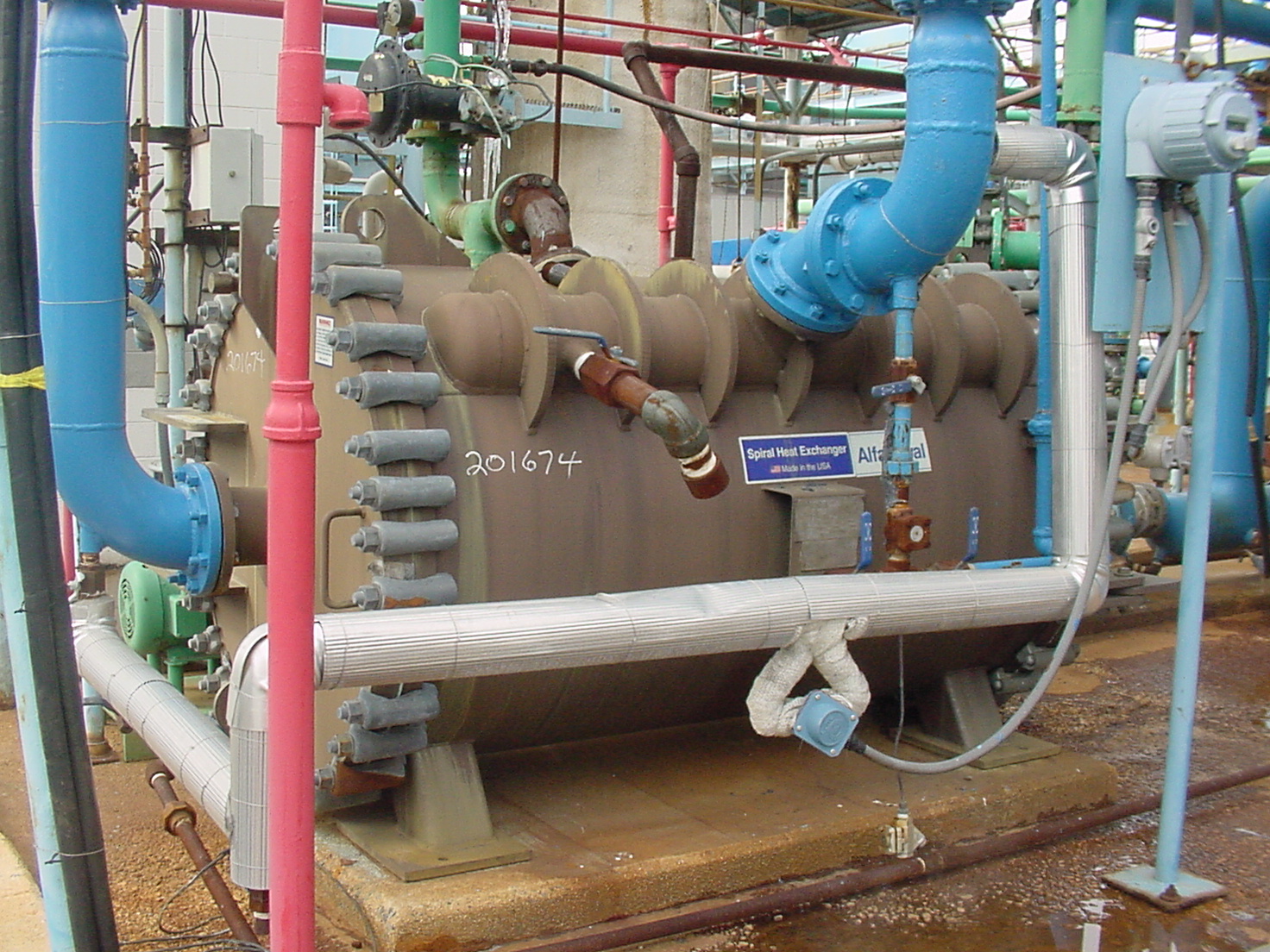 Carbon Steel Alfa Laval Spiral Heat Exchanger - IPP# 201674