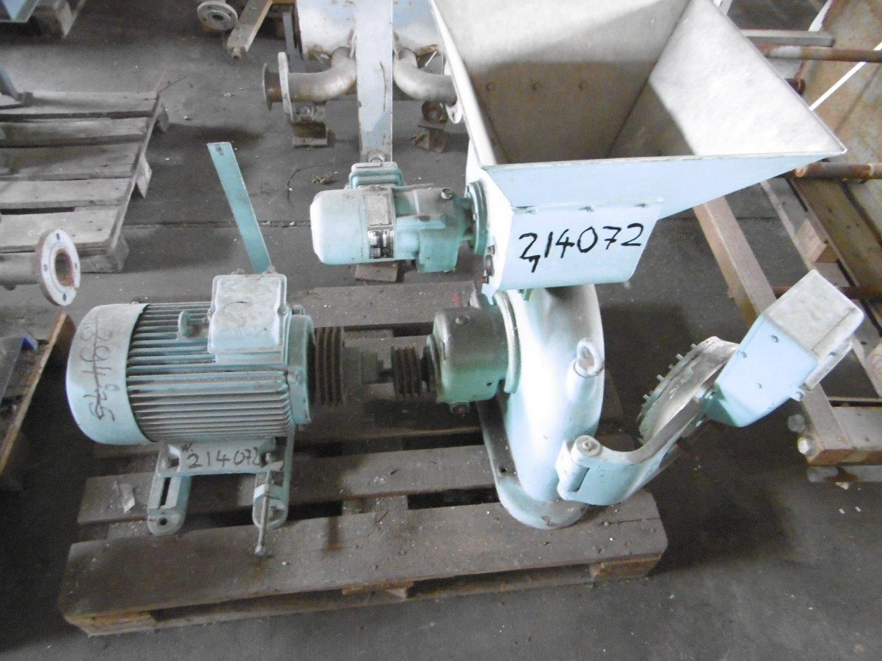  Granulator/Disintegrator Pulverizer 11 kW (14.8 HP) Stainless Steel 316 For Sale - IPP# 214072