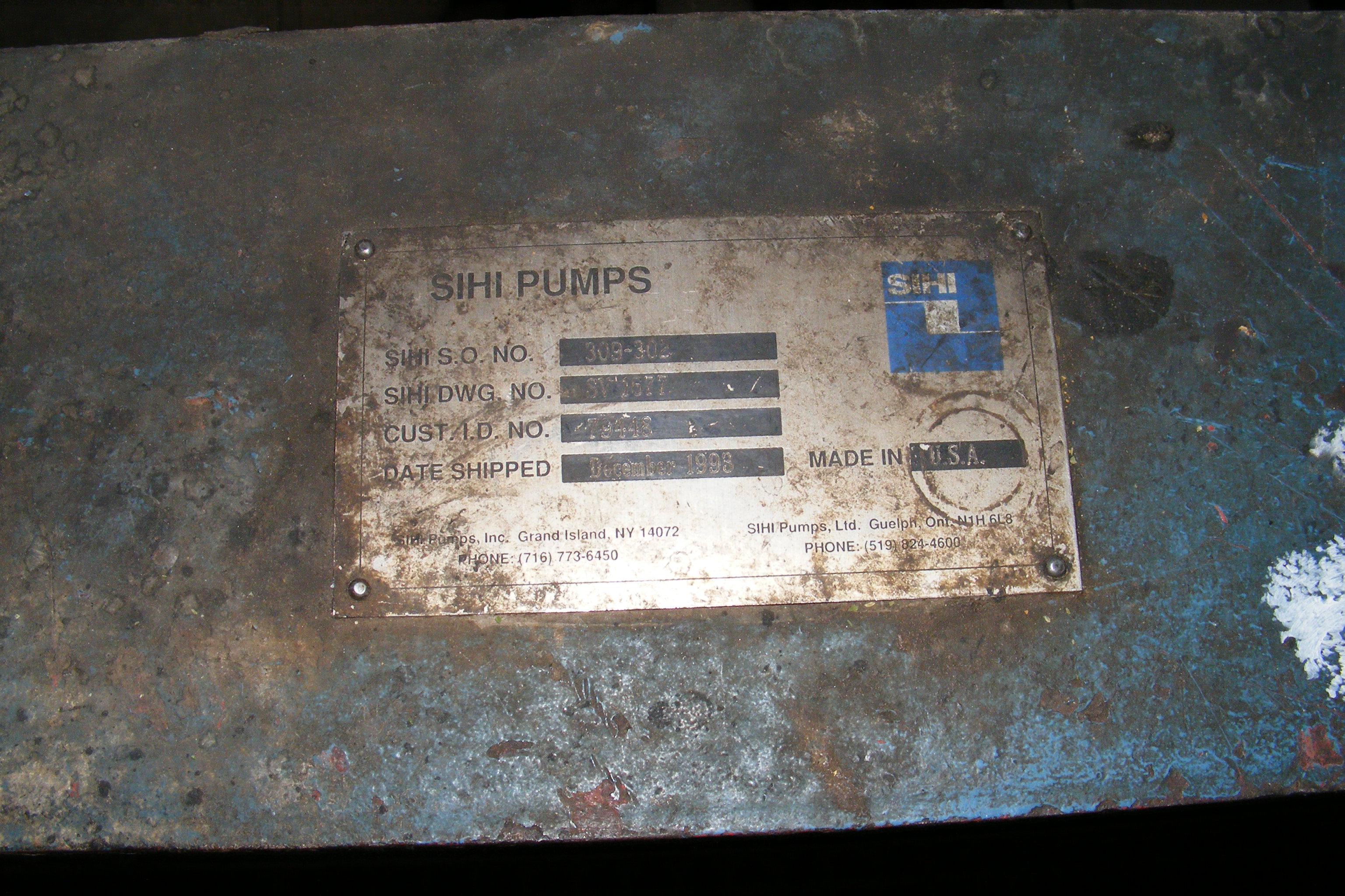   Pump-Vacuum 786.6 m3/h (463 CFM) Carbon Steel For Sale - IPP# 214292