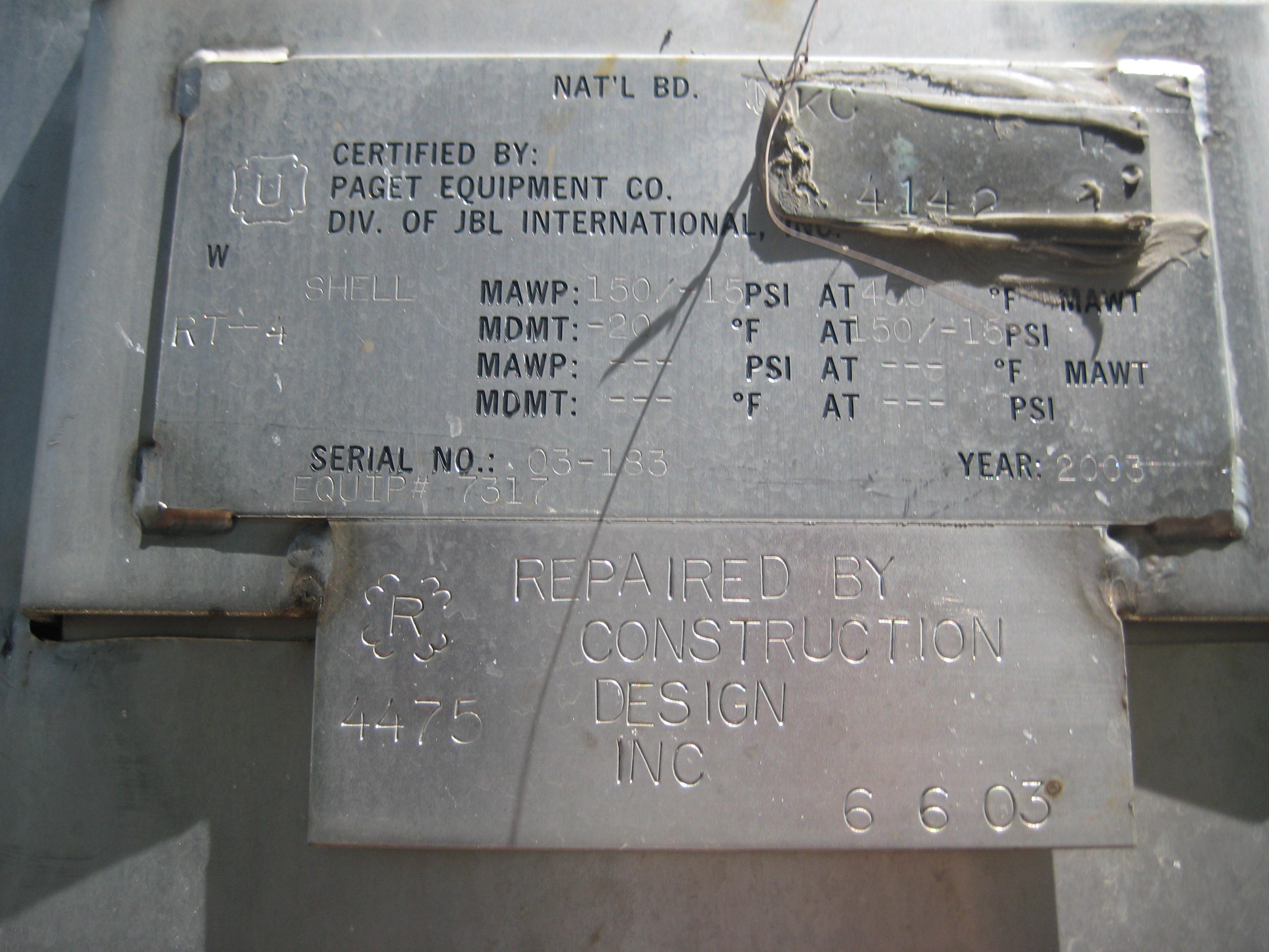  Rising/Falling Film Evaporator 2,268 kg/h (5,000 lb/h) Stainless Steel 304 For Sale - IPP# 216077