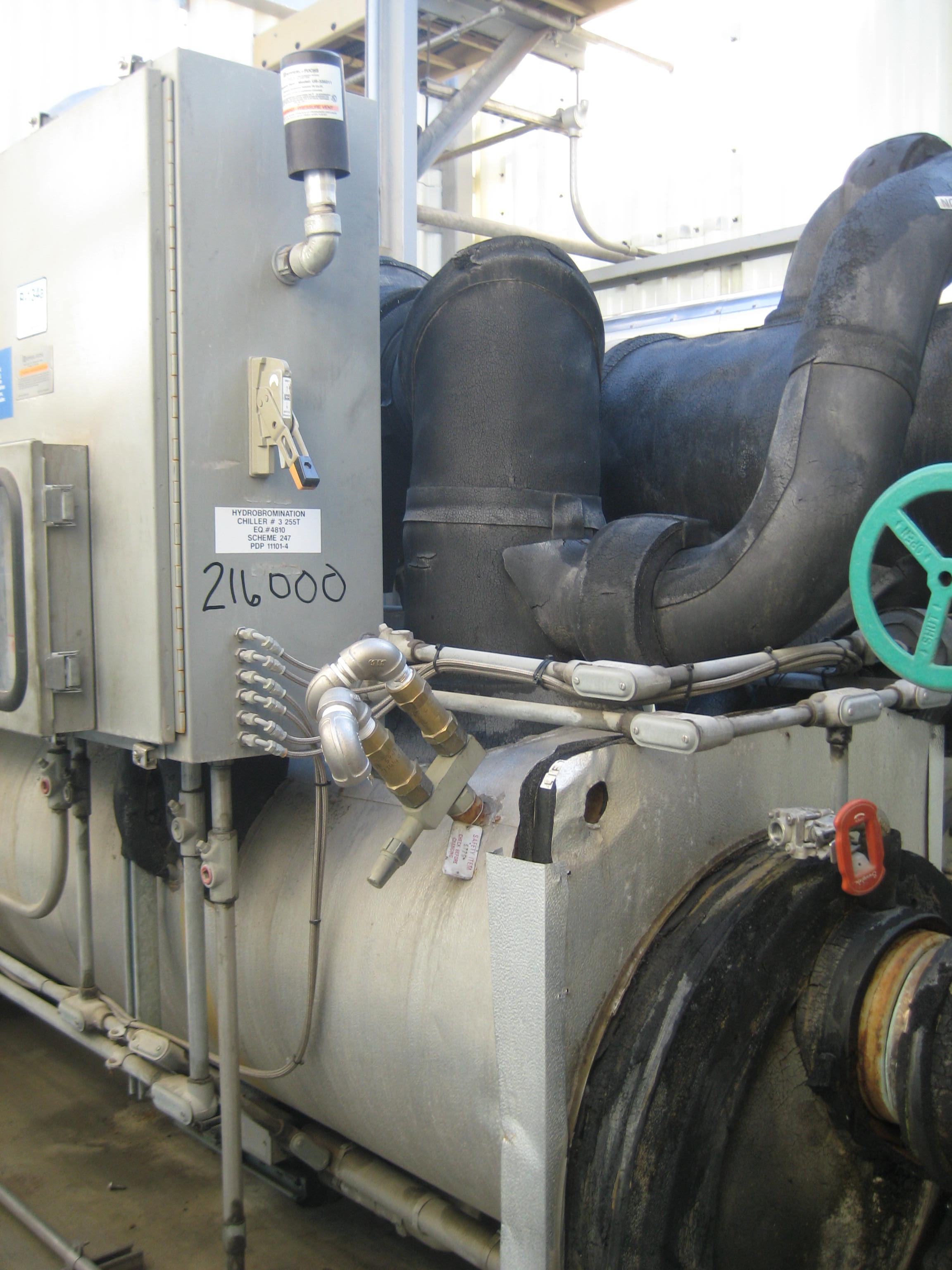  Low Temp Chiller 453,592 kcal/h (150 Ref. Ton)  For Sale - IPP# 216000