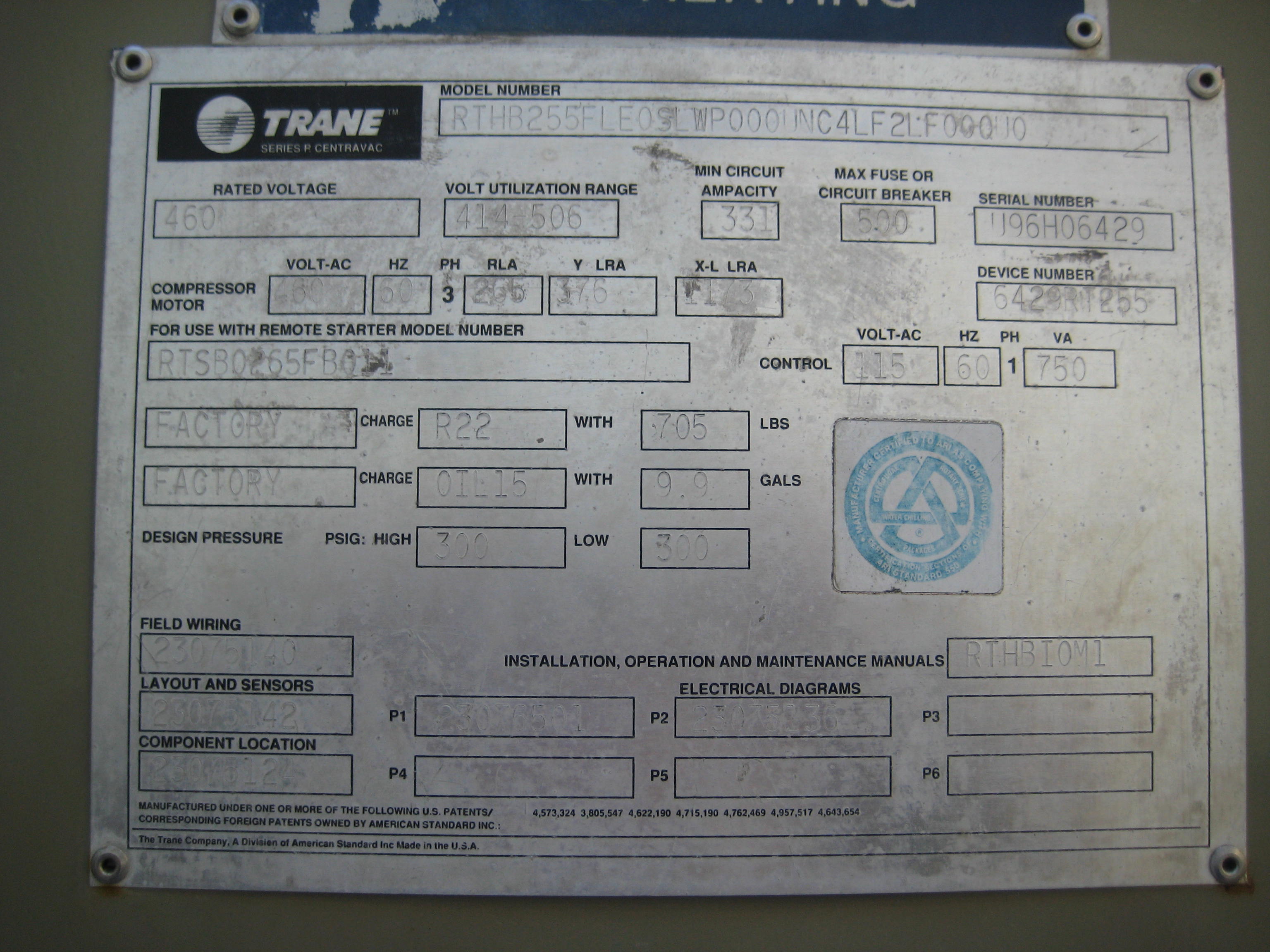  Low Temp Chiller 771,107 kcal/h (255 Ref. Ton)  For Sale - IPP# 216001