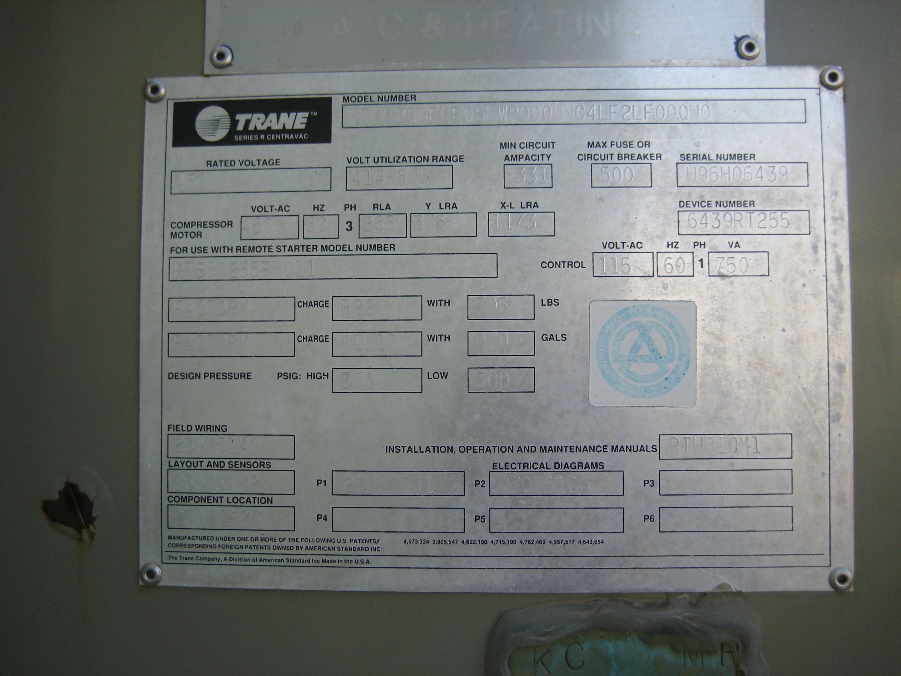  Low Temp Chiller 771,107 kcal/h (255 Ref. Ton)  For Sale - IPP# 216002