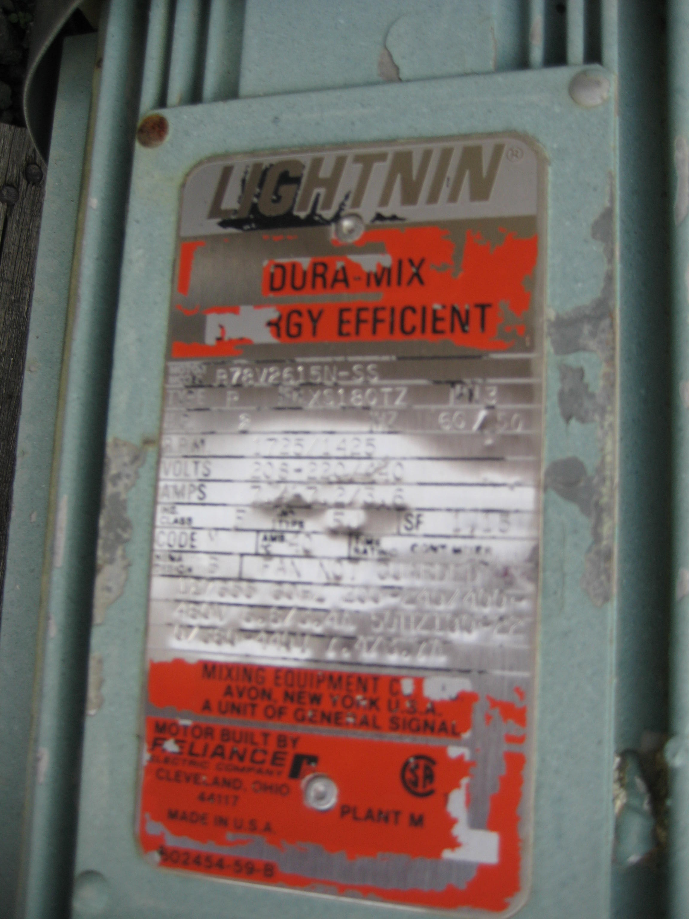  Drive Agitator 1.49 kW (2 HP) Carbon Steel For Sale - IPP# 216236