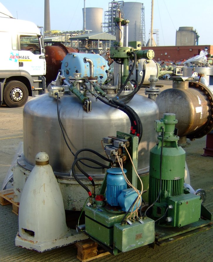  Manual Discharge-Top Centrifuge-Basket 1,000 mm (39.4 in) Stainless Steel 316 For Sale - IPP# 217587