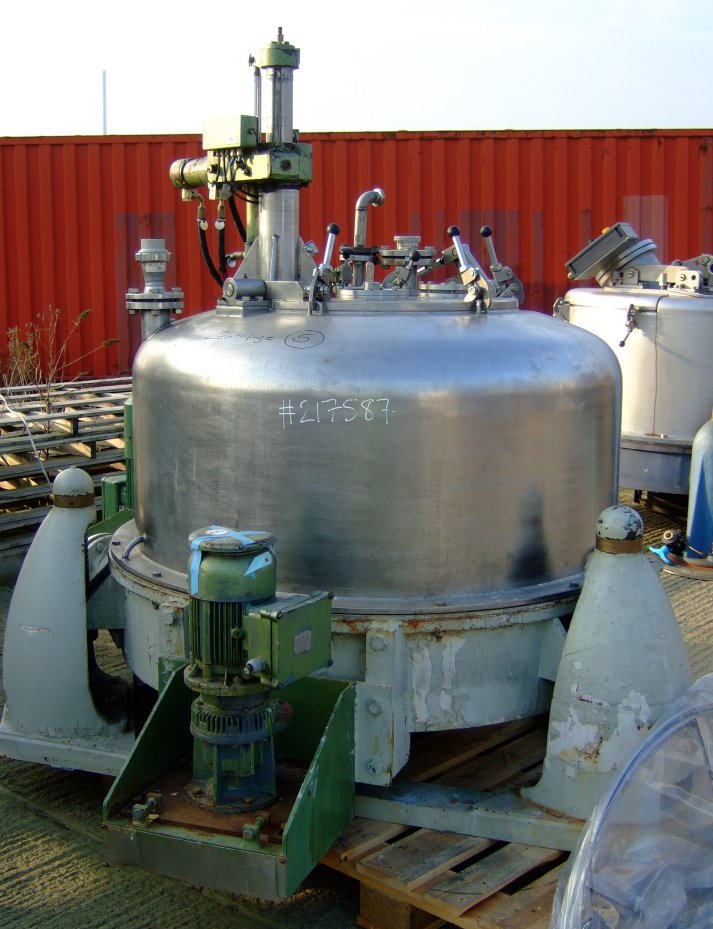  Manual Discharge-Top Centrifuge-Basket 1,000 mm (39.4 in) Stainless Steel 316 For Sale - IPP# 217587