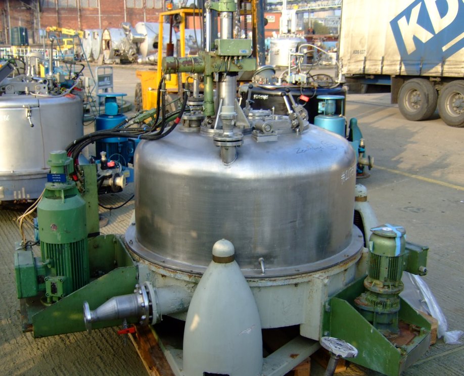  Manual Discharge-Top Centrifuge-Basket 1,000 mm (39.4 in) Stainless Steel 316 For Sale - IPP# 217587