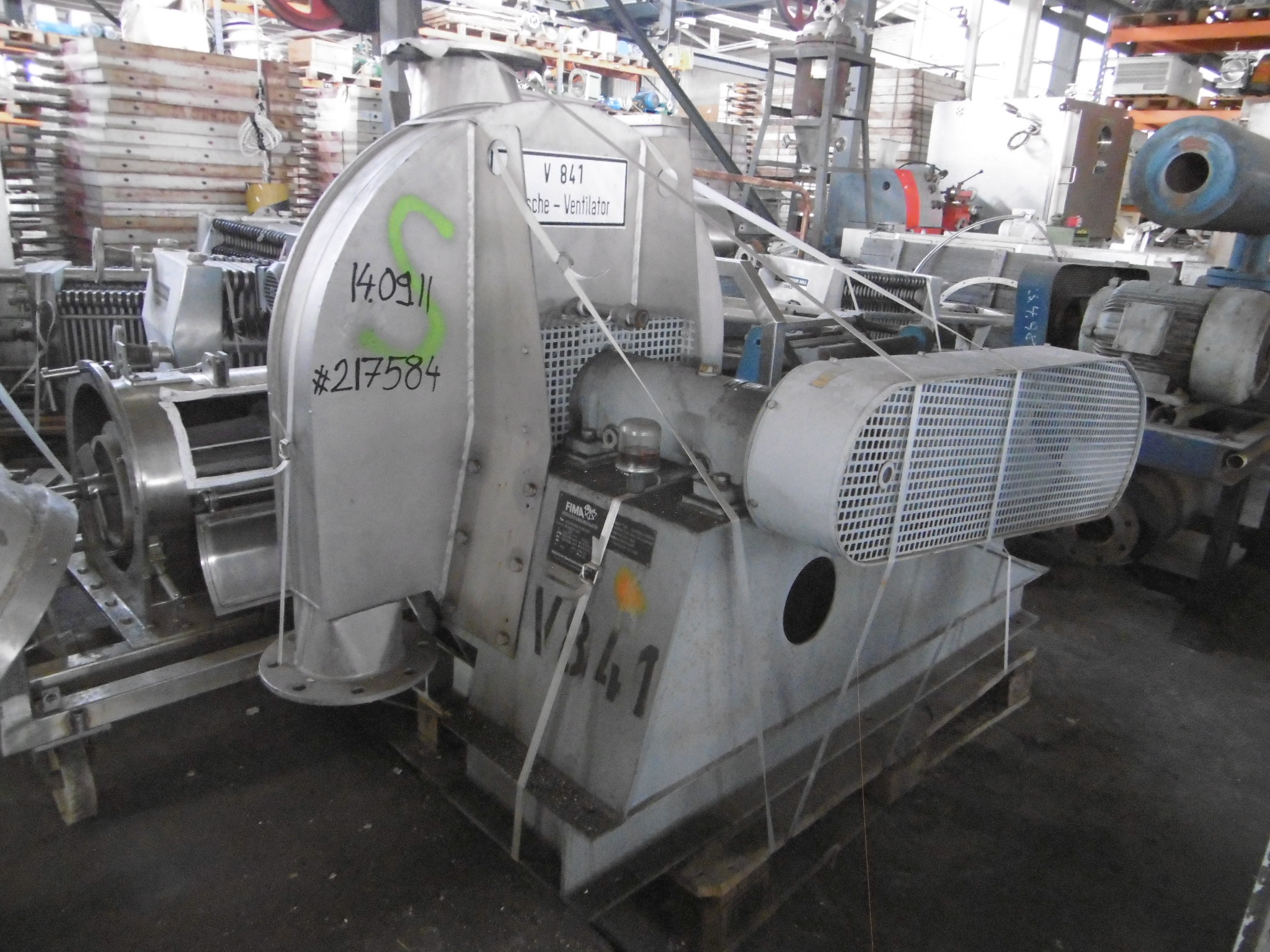   Blower 3,672 m3/h (2,161 CFM) Stainless Steel 321 For Sale - IPP# 217584