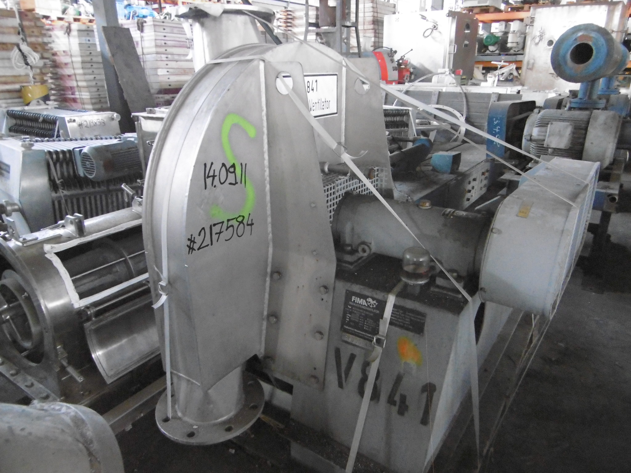   Blower 3,672 m3/h (2,161 CFM) Stainless Steel 321 For Sale - IPP# 217584