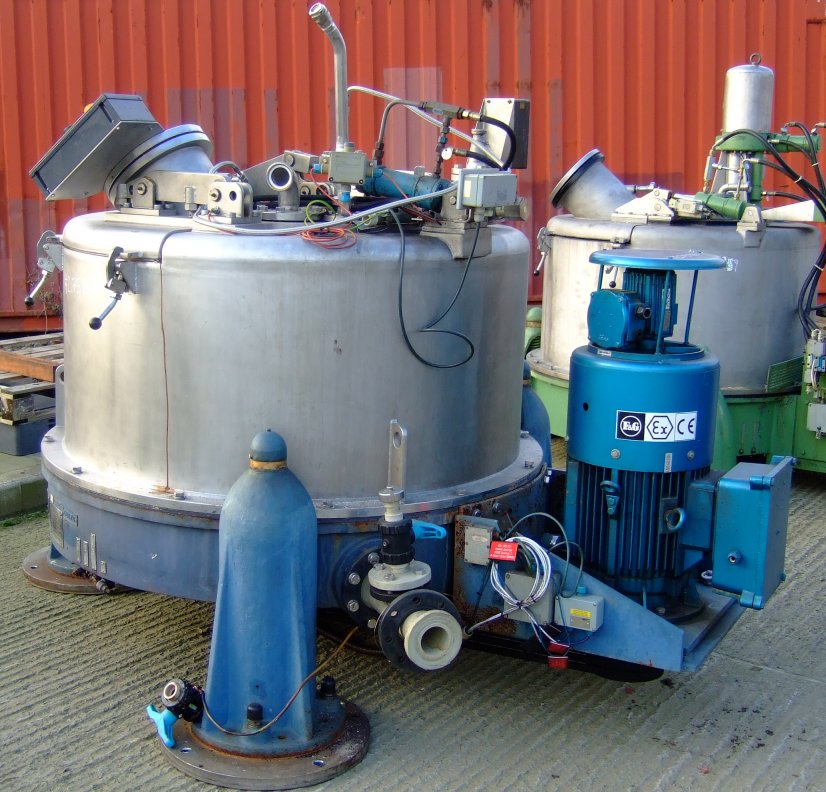 Stainless Steel 316L Luwa-Heine 342 Manual Discharge-Top Centrifuge-Basket - IPP# 217586
