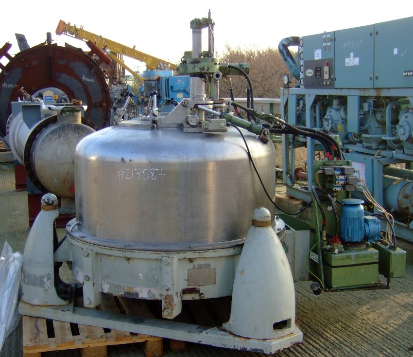  Manual Discharge-Top Centrifuge-Basket 1,000 mm (39.4 in) Stainless Steel 316 For Sale - IPP# 217587