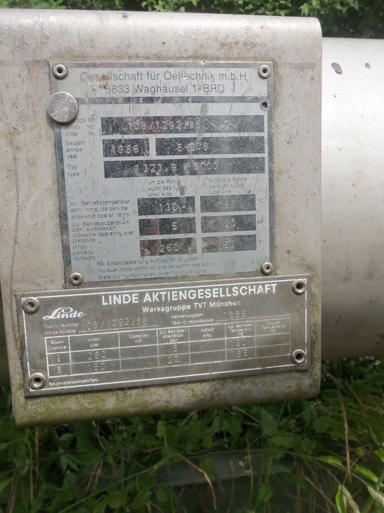  Shell and Tube Heat Exchanger 35.5 m² (382.1 ft²) Stainless Steel Austenitic For Sale - IPP# 217507