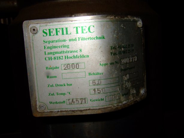 Stainless Steel Austenitic Sefil Tec Hy-Pulse Cartridge And Candle Filter - IPP# 217646