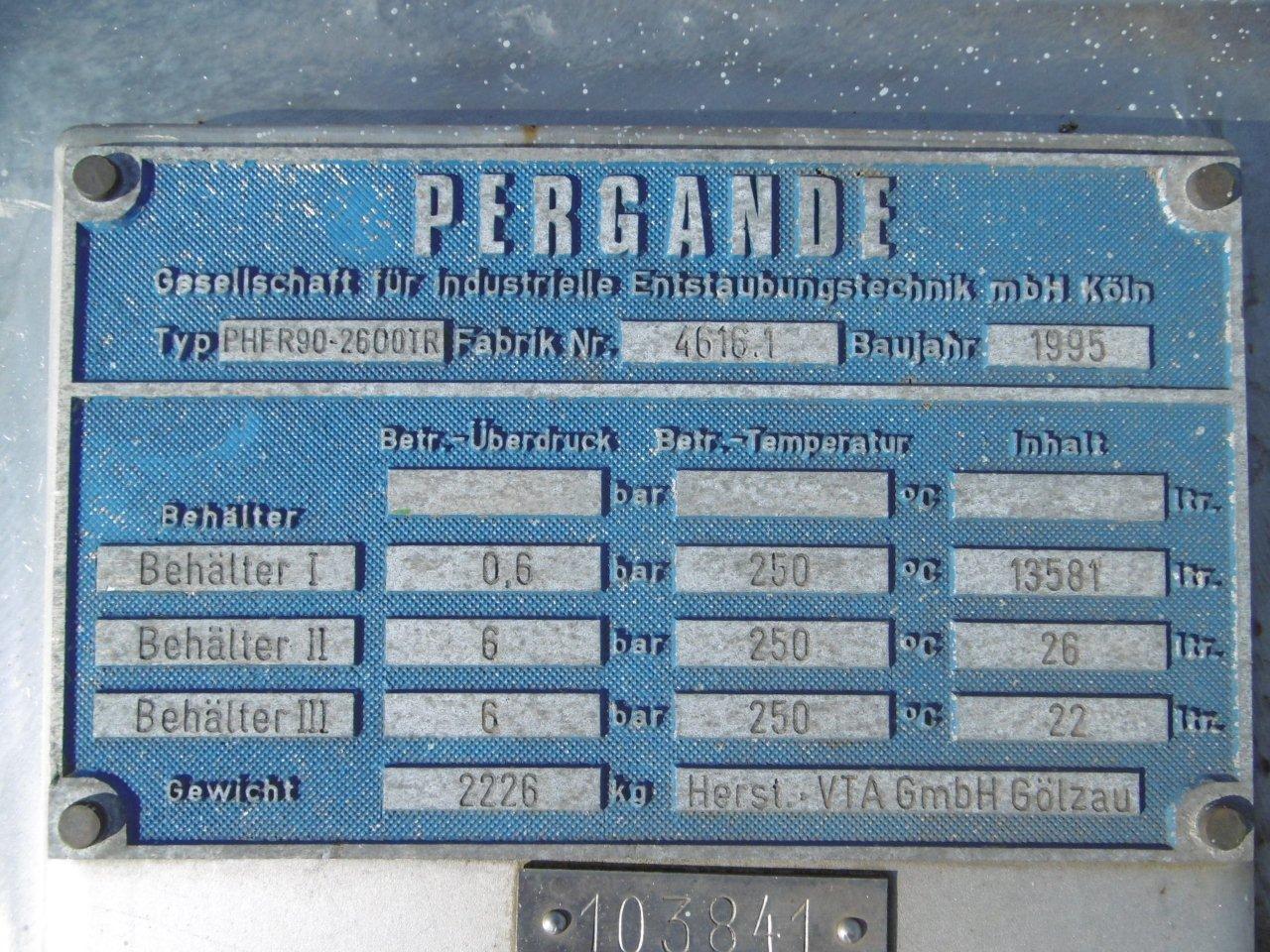 Stainless Steel 321 Pergande PHFR-90-2600-TR Bag House Dust Collector - IPP# 217949