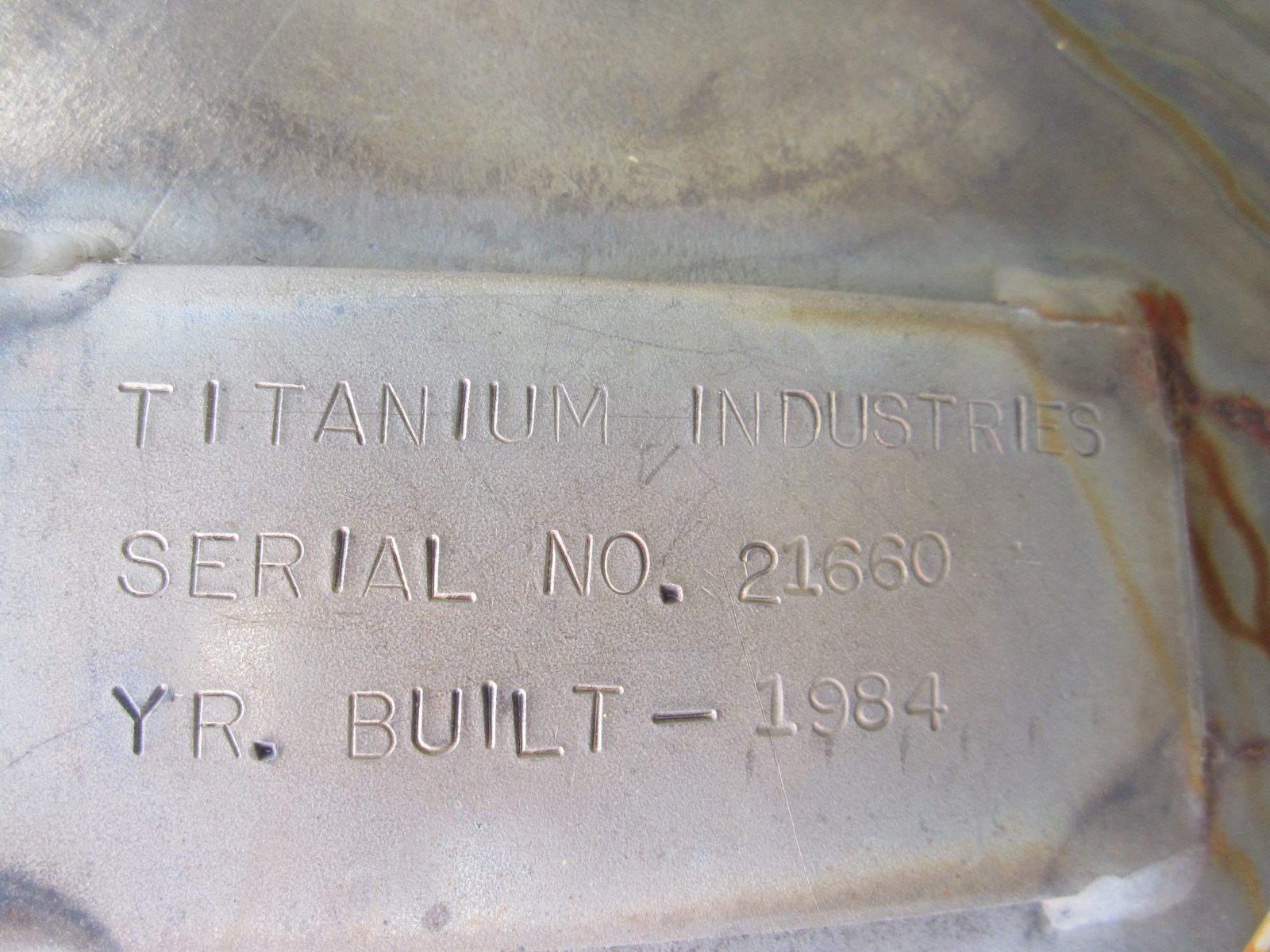 Titanium Shell and Tube Heat Exchanger - IPP# 218248