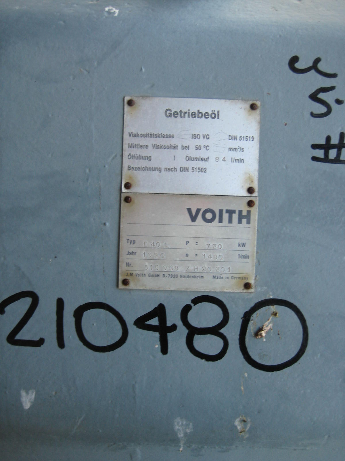   Gear Reducer 720 kW (965.5 HP) Carbon Steel For Sale - IPP# 210480