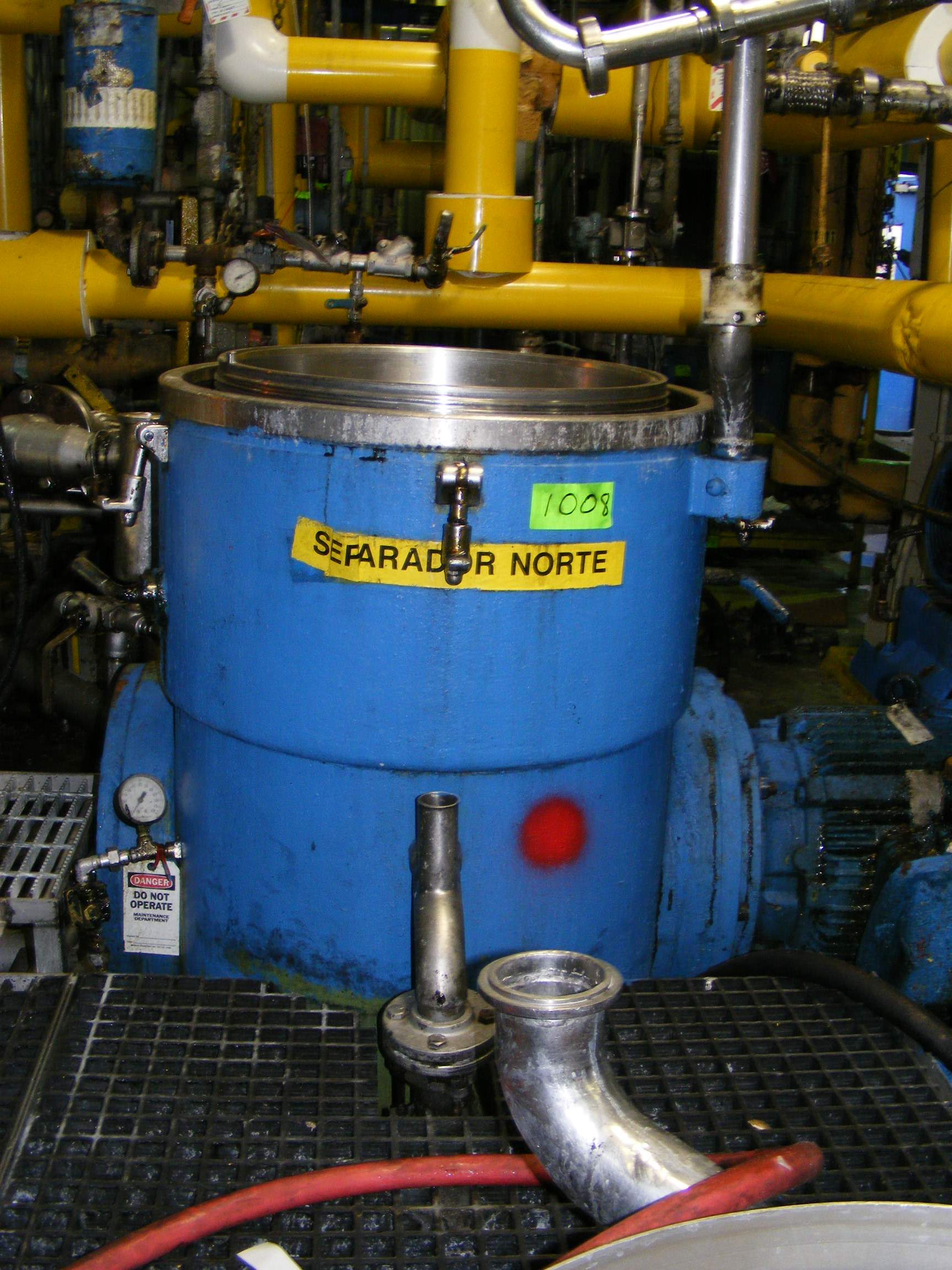   Centrifuge-Disc Bowl 29.8 kW (40 HP) Stainless Steel 316 For Sale - IPP# 211053
