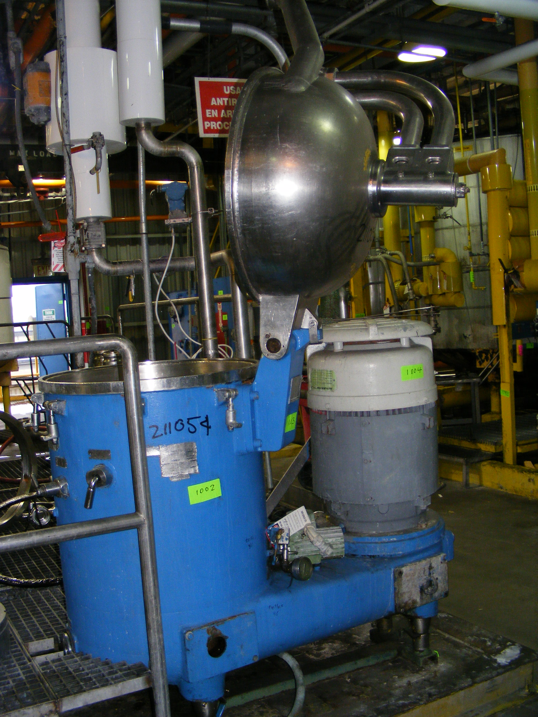   Centrifuge-Disc Bowl 29.8 kW (40 HP) Stainless Steel 316 For Sale - IPP# 211054