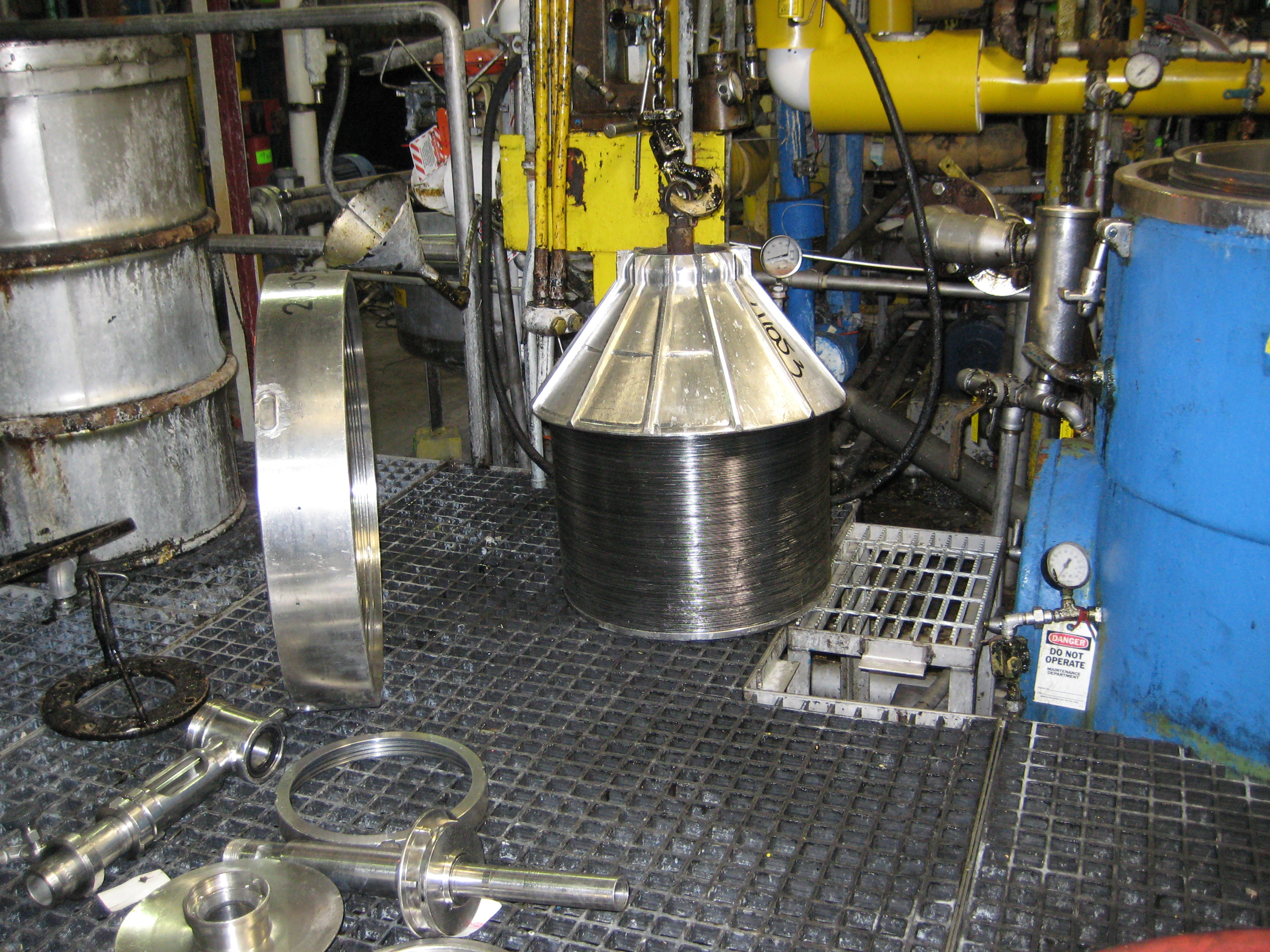   Centrifuge-Disc Bowl 29.8 kW (40 HP) Stainless Steel 316 For Sale - IPP# 211054