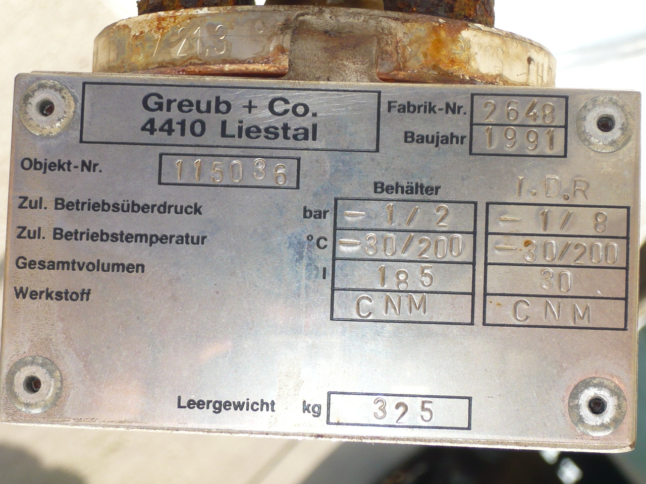  Shell and Tube Heat Exchanger 30 m² (322.9 ft²) Stainless Steel Austenitic For Sale - IPP# 211573