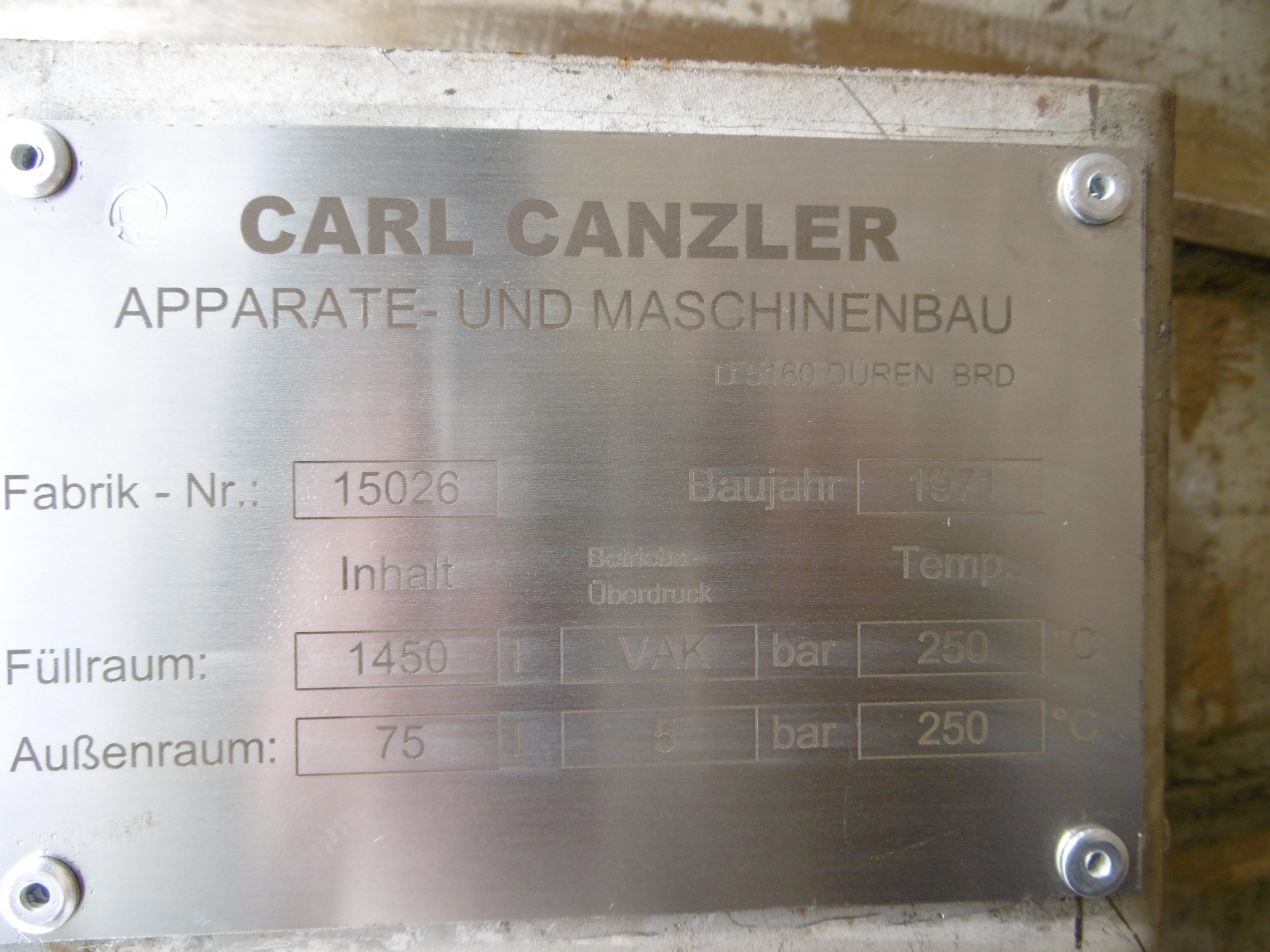  Wiped/Thin Film Evaporator  Stainless Steel 316 For Sale - IPP# 211713